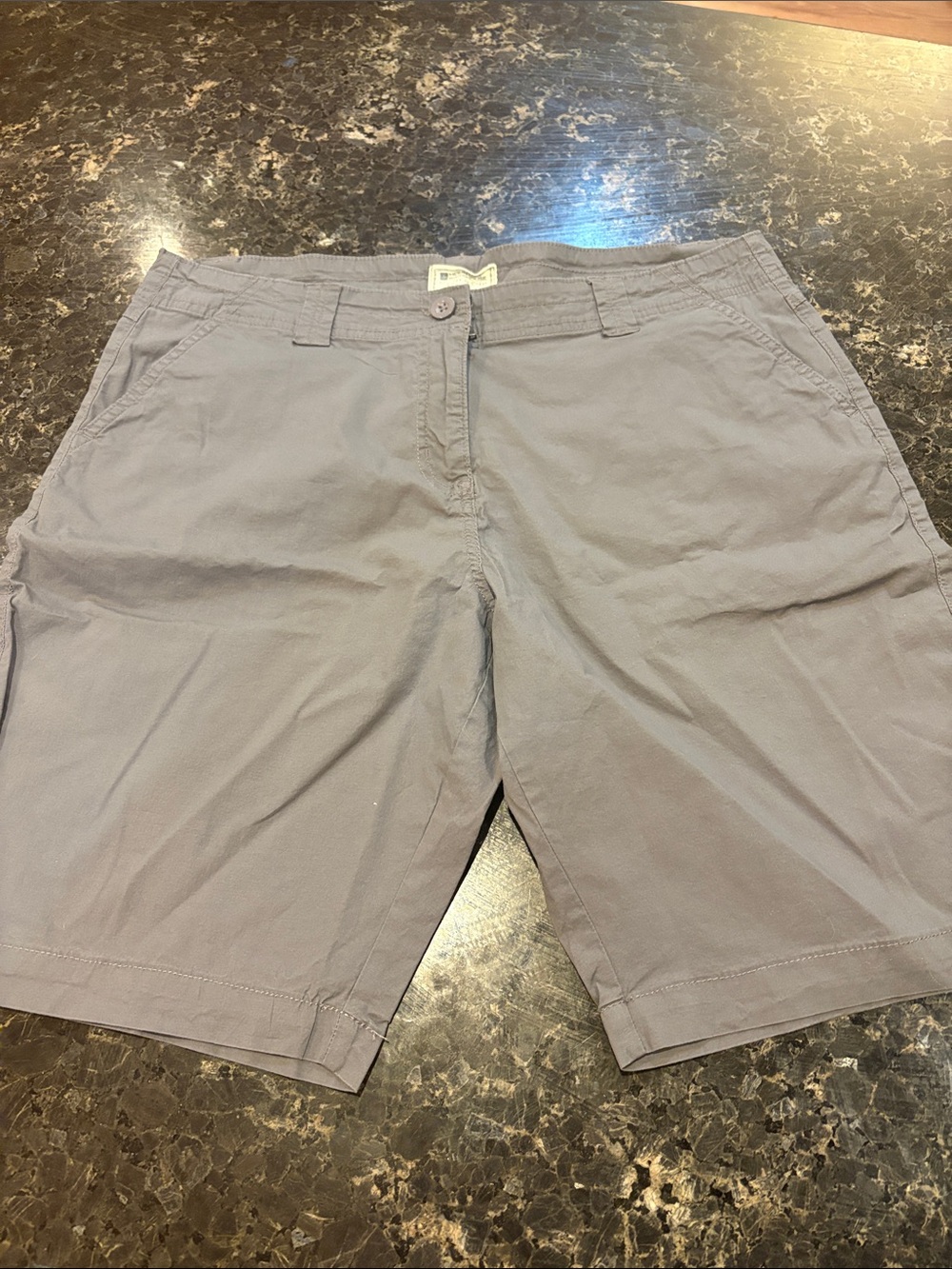 Warehouse Men's Gray Flat-Front Shorts
